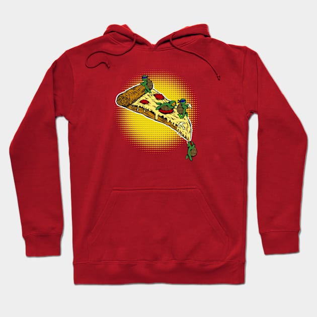 Teenage Mutant Ninja Turtles Pizza TMNT Hoodie by The O.D.D. Shoppe